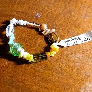 Genuine Gemstone stretch bracelet